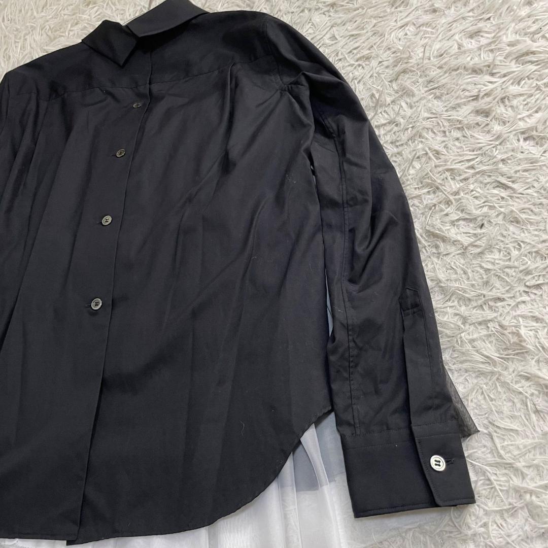 16413✨コムデギャルソン AD2022 バックフリル ドッキング ブラウス