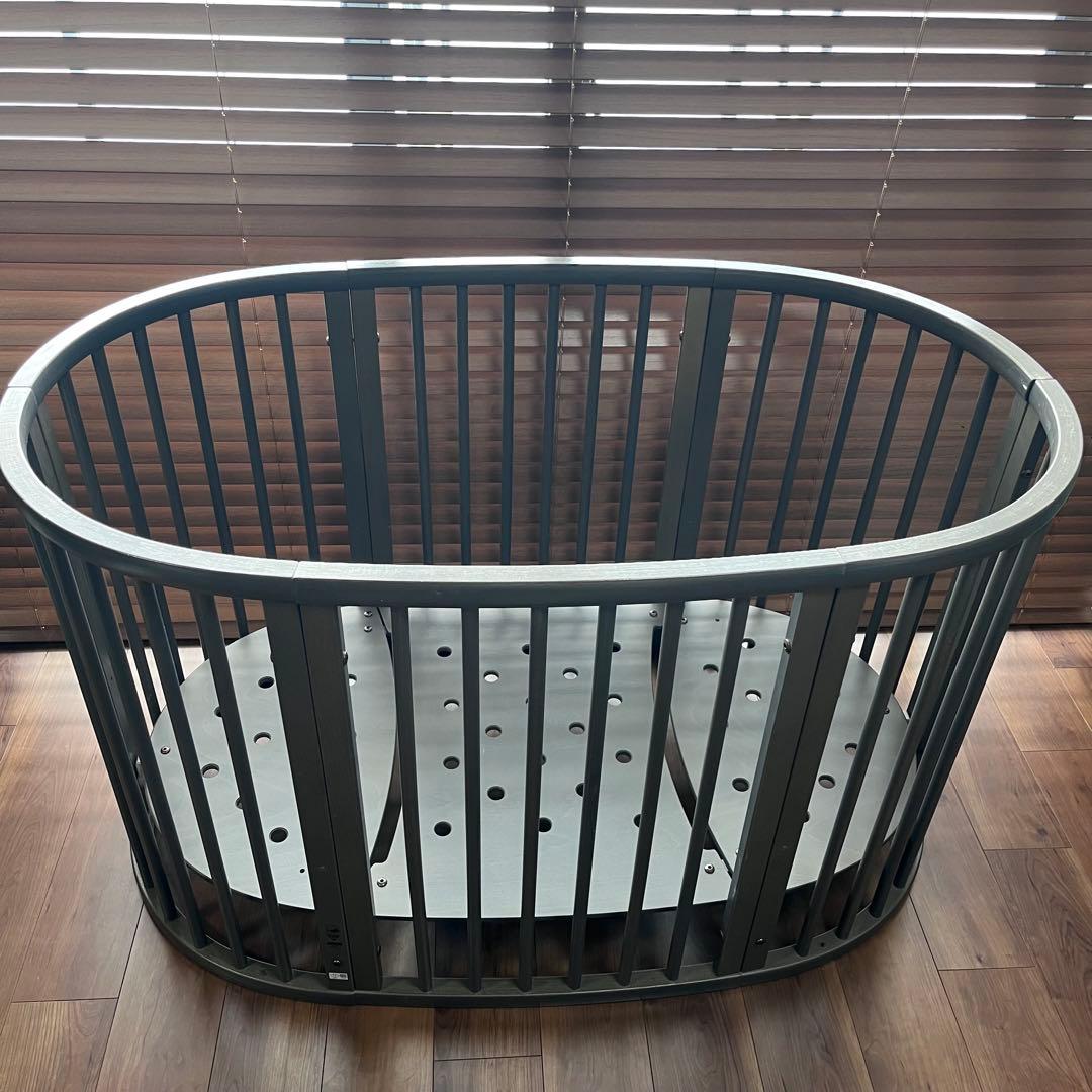 【売り切り】STOKKE スリーピー ヘイジーグレー　ベビーベッド　ねじ