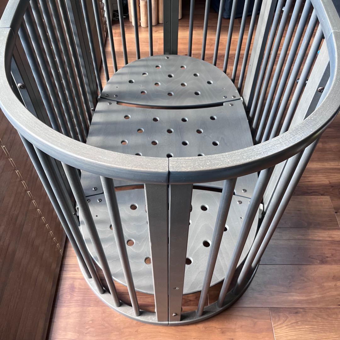 【売り切り】STOKKE スリーピー ヘイジーグレー　ベビーベッド　ねじ