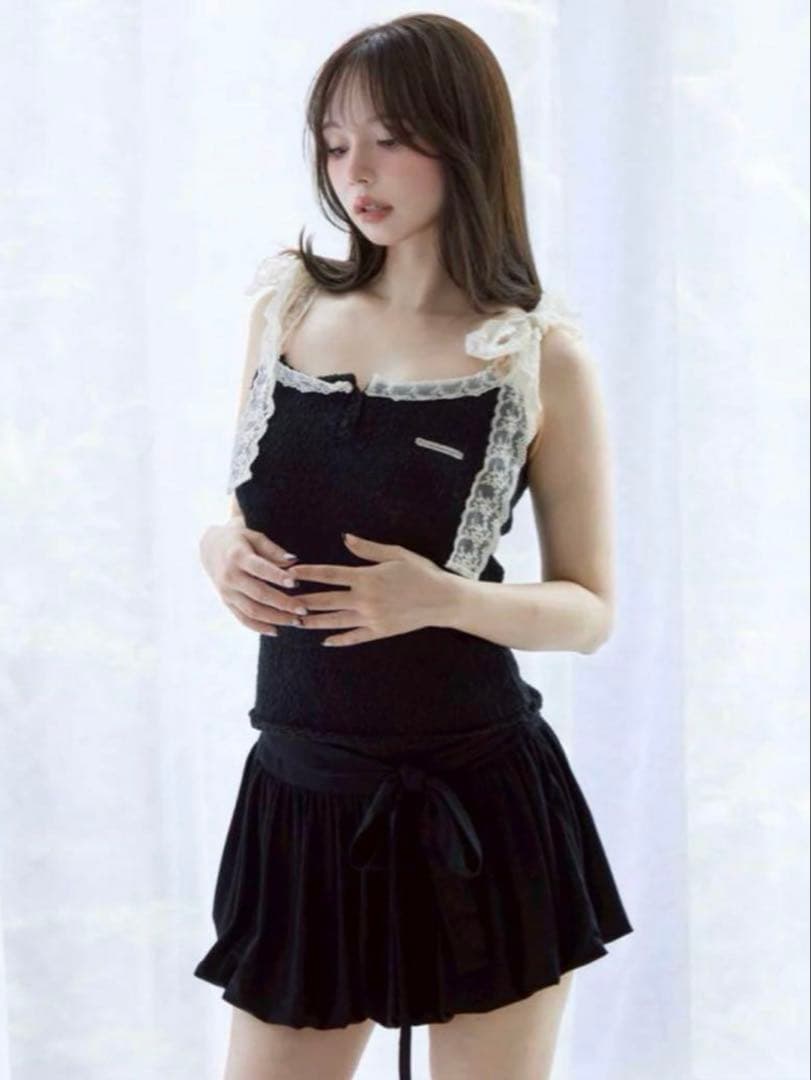 【新品】andmary Lindsay balloon skirt black