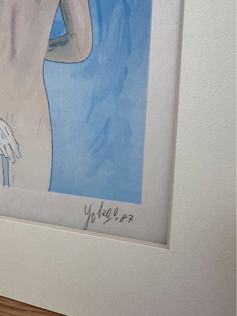 横尾忠則　「SKY&SEA」　木版画