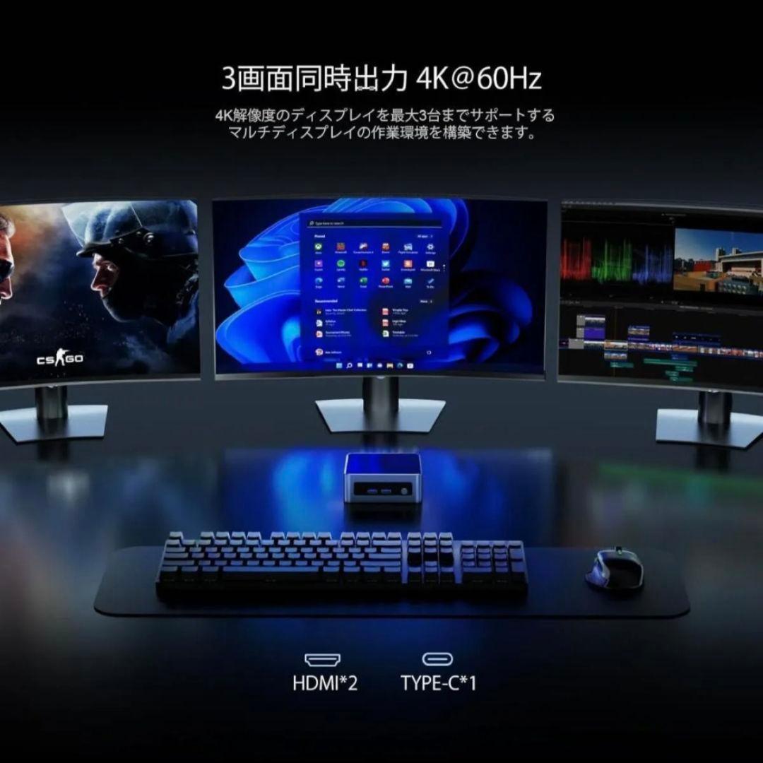 美品 ミニPC Ryzen5 5625U RAM16GB SSD512GB