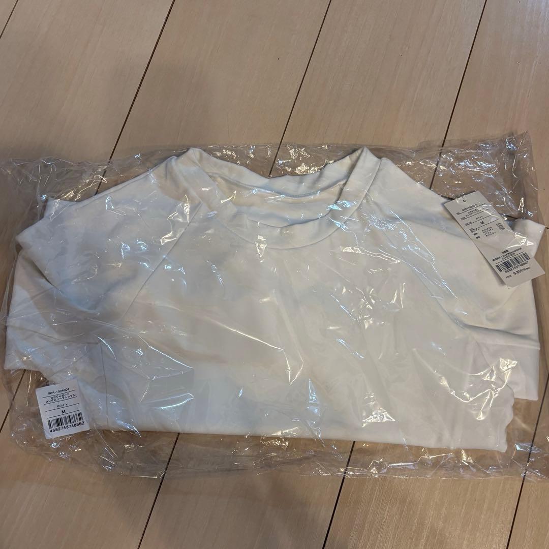 【SUKALA】ロゴジャガードロングスリーブトップス 白 ホワイト 長袖