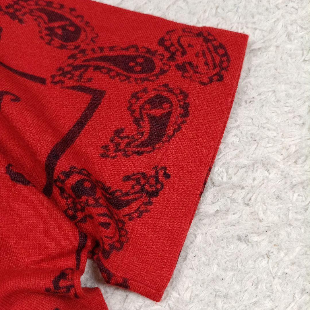 極美品✨45R　オバケペーズリーポンチョ　近年モデル　ボートネック　ワイド