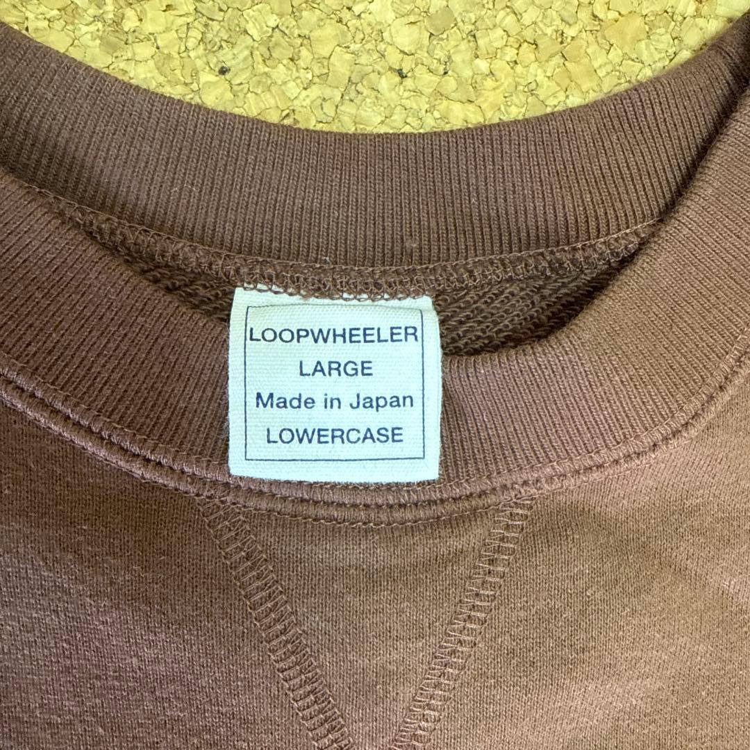 LOOPWHEELER for LOWERCASE ルーズフィットスウェット　L