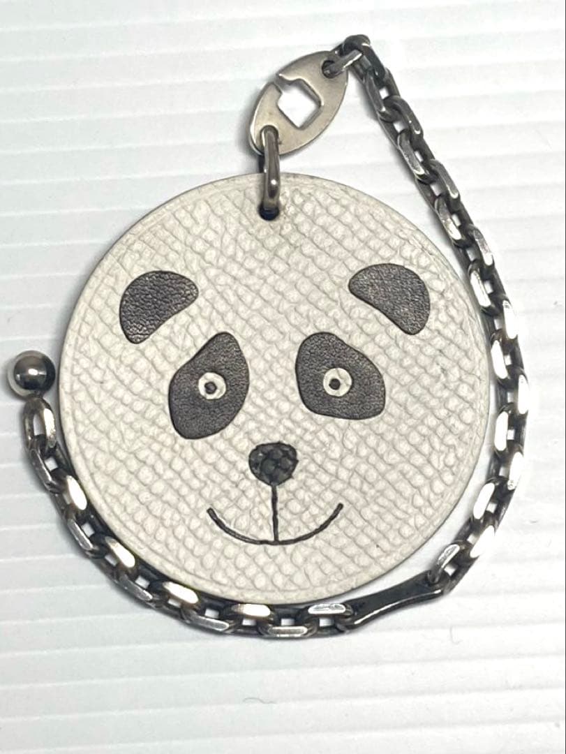 美品　HERMES エルメス　アニマル　パンダ　チャーム　キーホルダー　箱付き