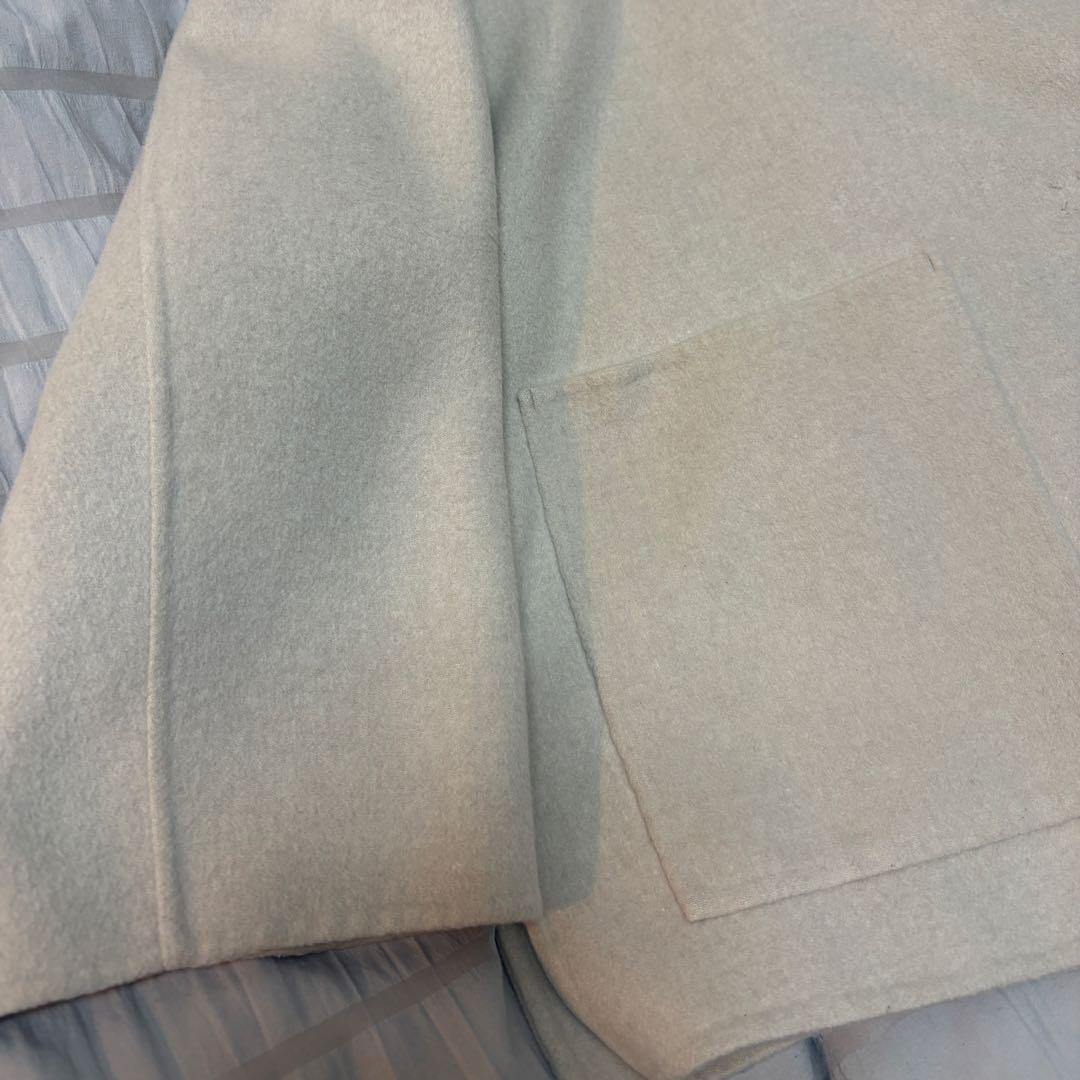 【美品】ballsey ウールショートコートベージュ34(クリーニング済)