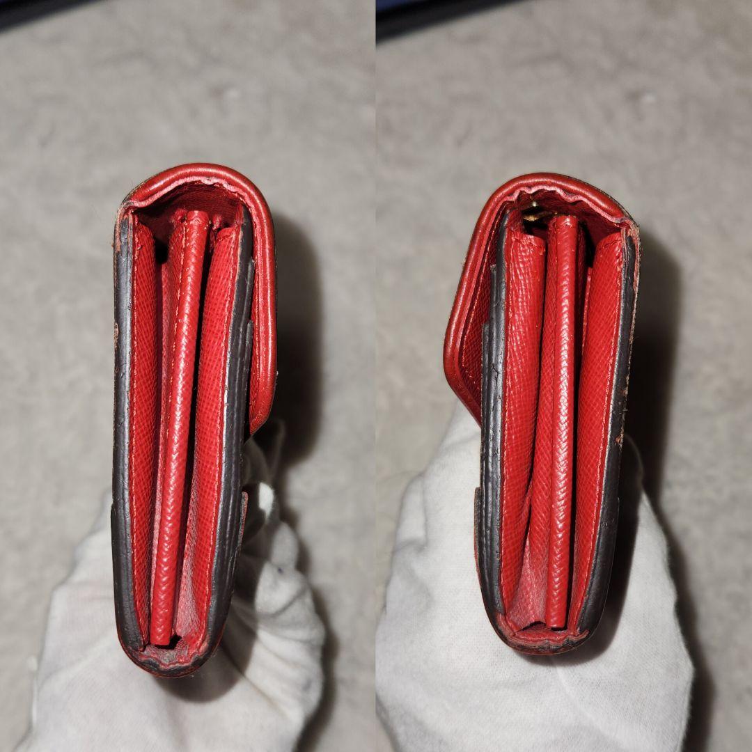 ルイヴィトン ポルトフォイユ サラ モノグラム レティーロ 赤 長財布