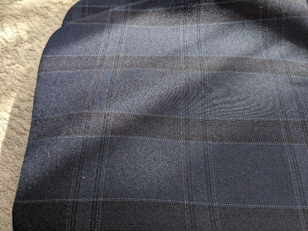 ネイビー チェック柄 スーツセット 150cm