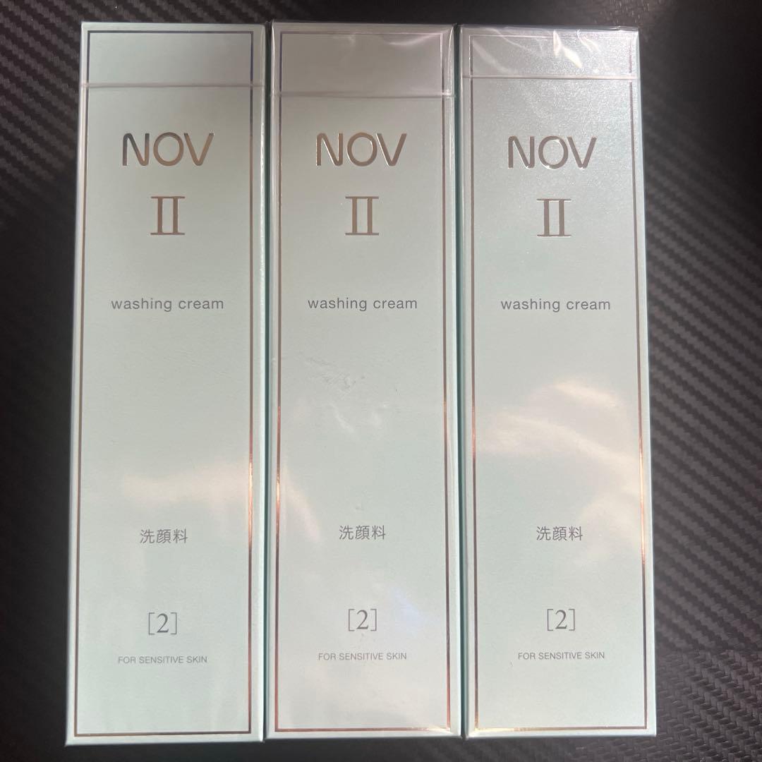 ノブ NOV Ⅱウォッシングクリーム 洗顔料 110g×3点セット