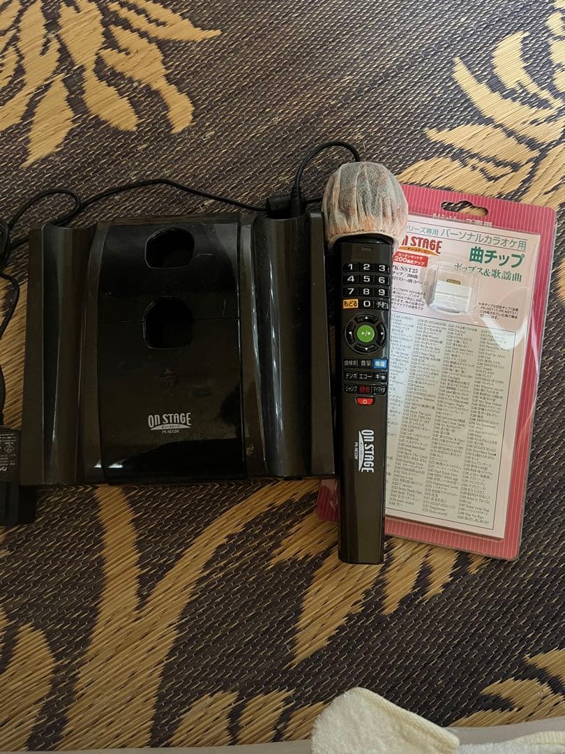 自宅でカラオケ　ON STAGE カラオケ機器 PK-NST25 曲チップ付き