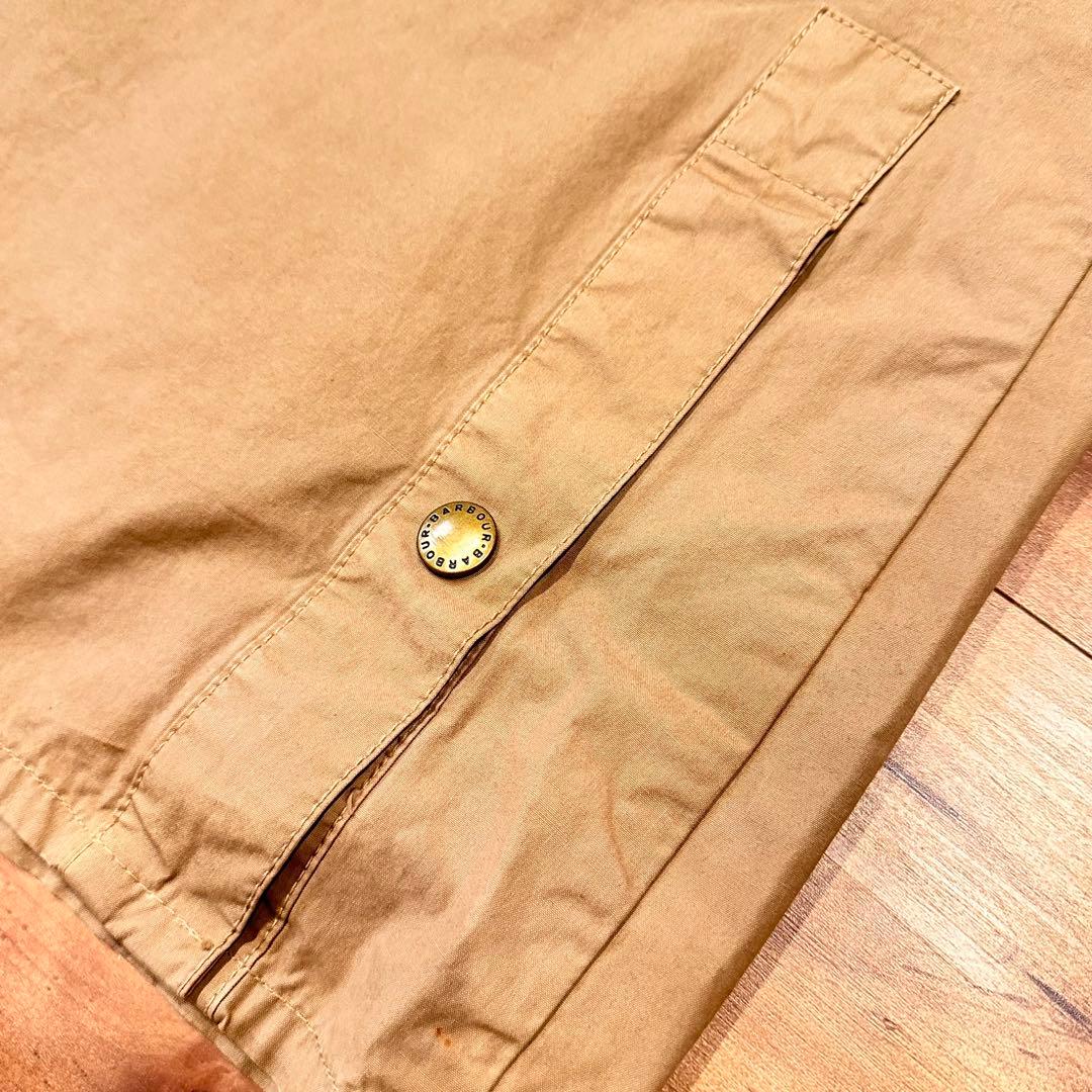 Barbour BEDALE sl 36 ベージュ　ノンオイル　コットン