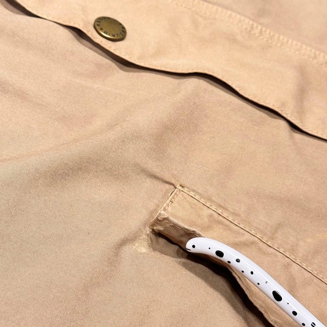 Barbour BEDALE sl 36 ベージュ　ノンオイル　コットン