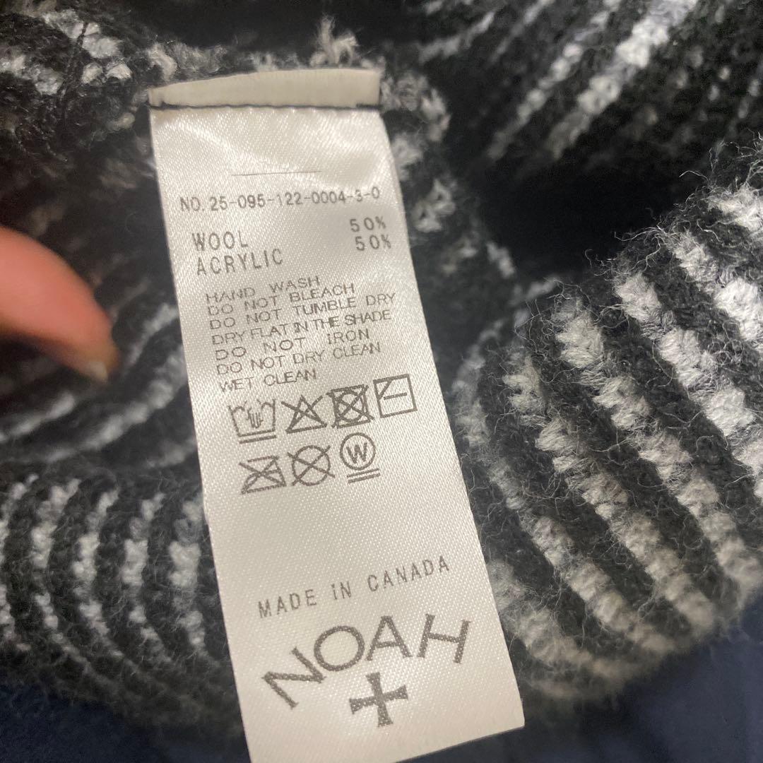 最安値！　希少　NOAH ビーニー　白黒チェック