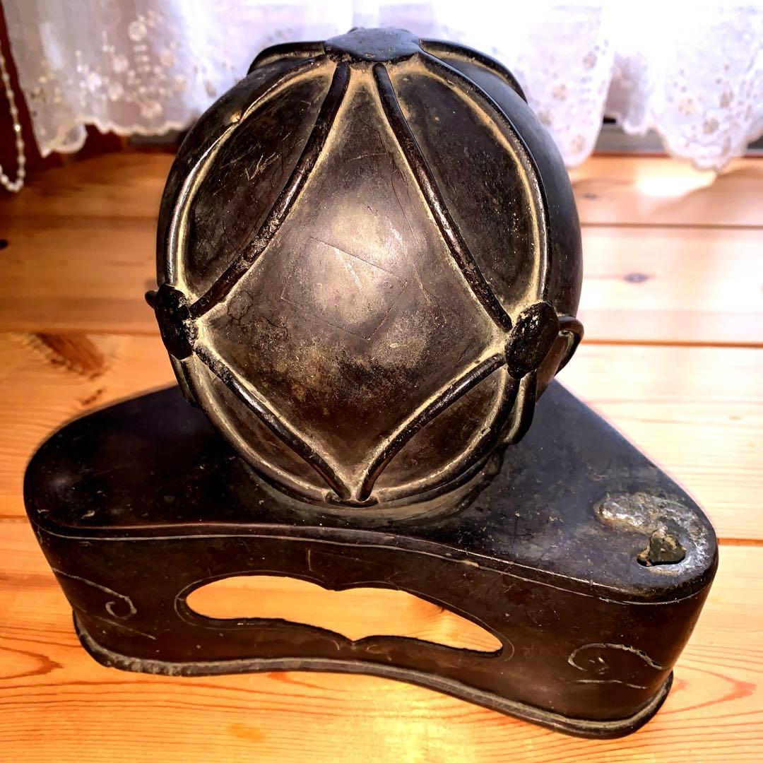 アンティーク 鋳物 大型 玉獅子 香炉シーサー 約18kg 骨董品