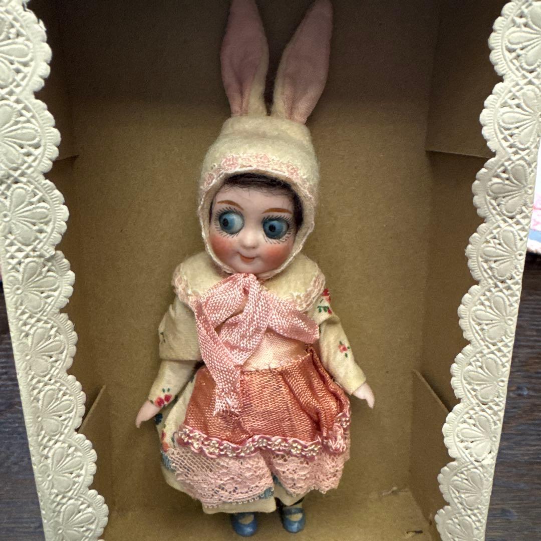 cornさん専用グーグリーアイアンティークビスクドール美品