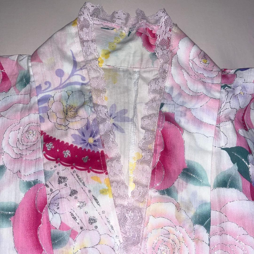 浴衣ドレス 姫ギャル 大人 白