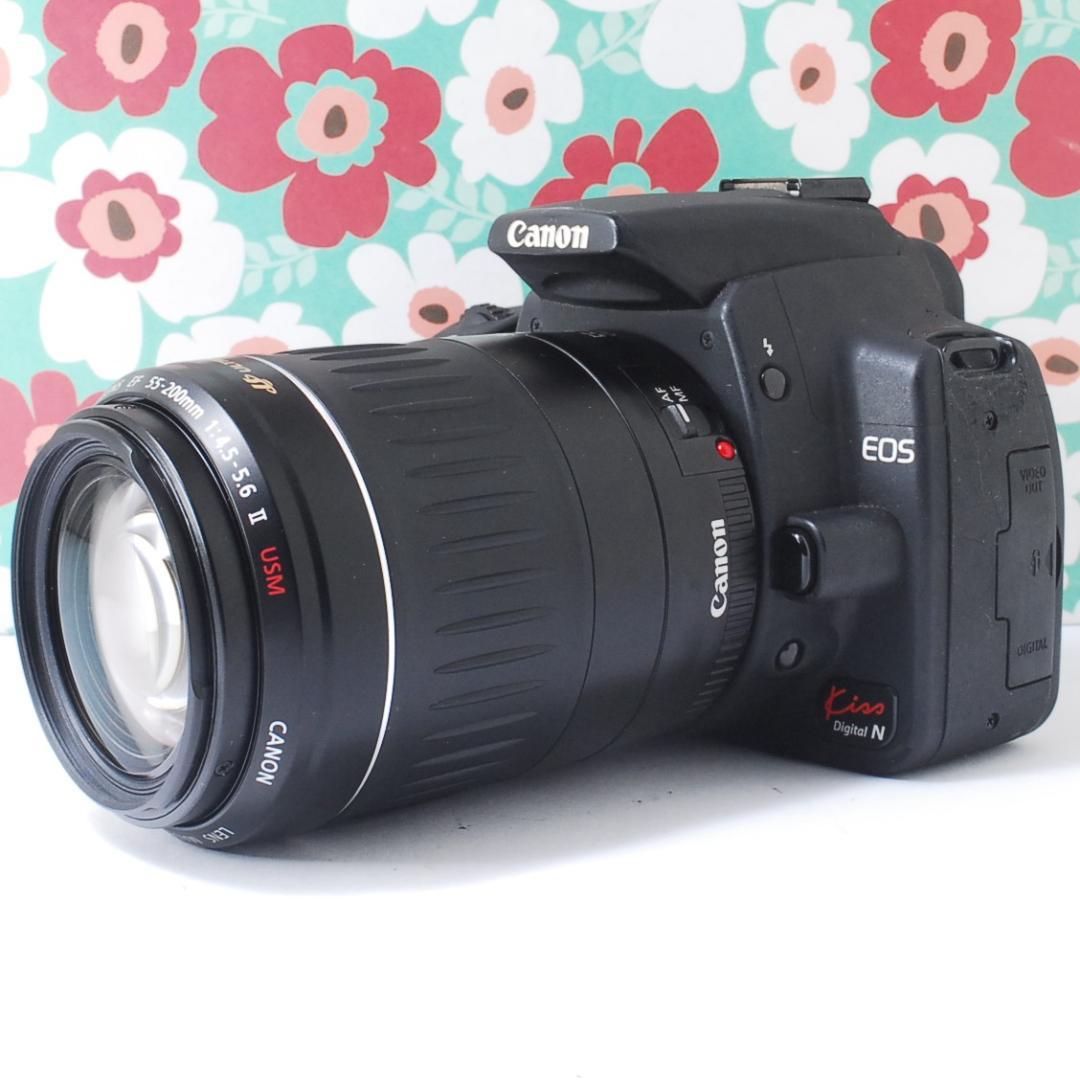 け*こ様 ❤初心者にオススメ❤Canon kiss N❤スマホに転送❤望遠レンズ