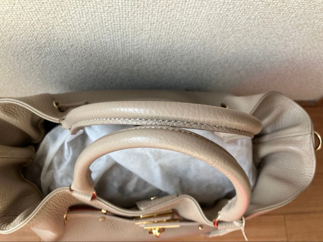 MILOS/ミロス 金具付きトート 2way ベージュ