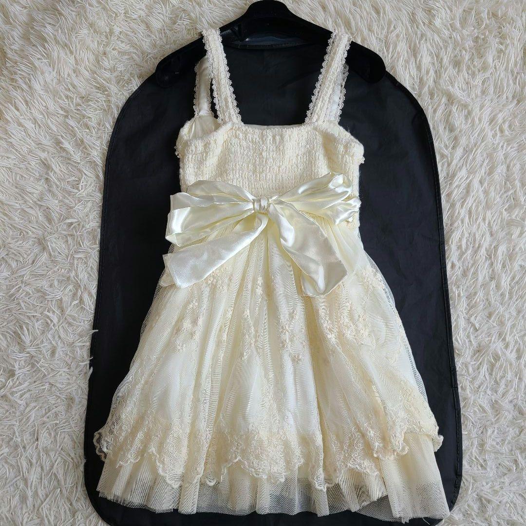 美品✨リズリサ ボアコート ワンピース 2点セット フリル チュール リボン