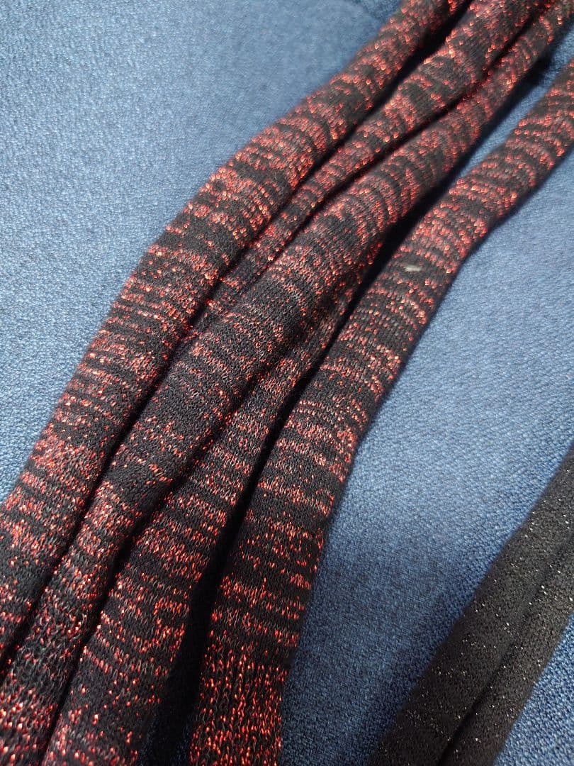 ナンバーナイン ラメニットストール 2本セット コットンカシミア ガンズ期 06