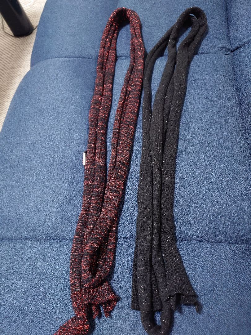 ナンバーナイン ラメニットストール 2本セット コットンカシミア ガンズ期 06