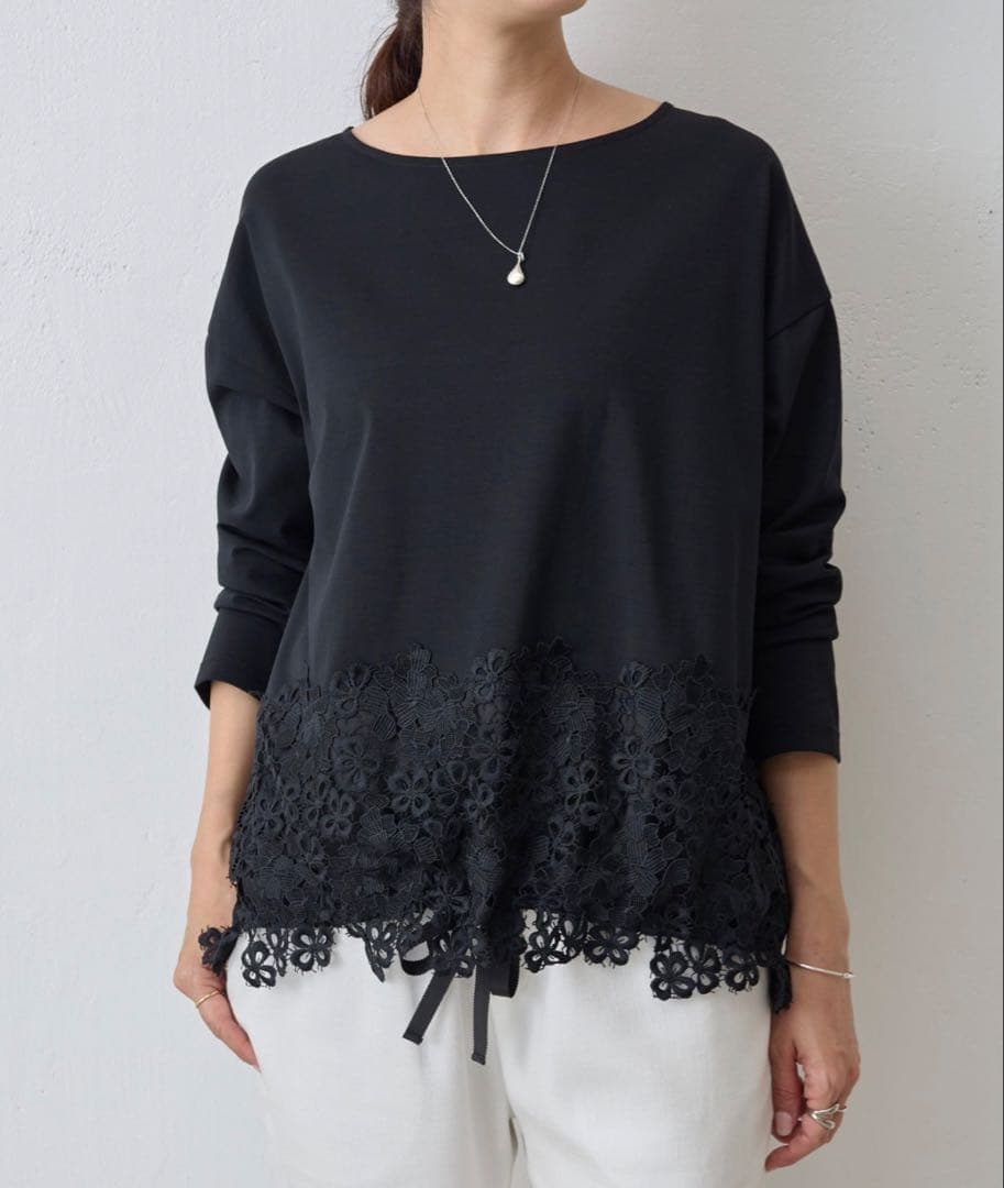 BEARDSLEY(ビアズリー) 裾レースカットソー ガリャルダガランテ