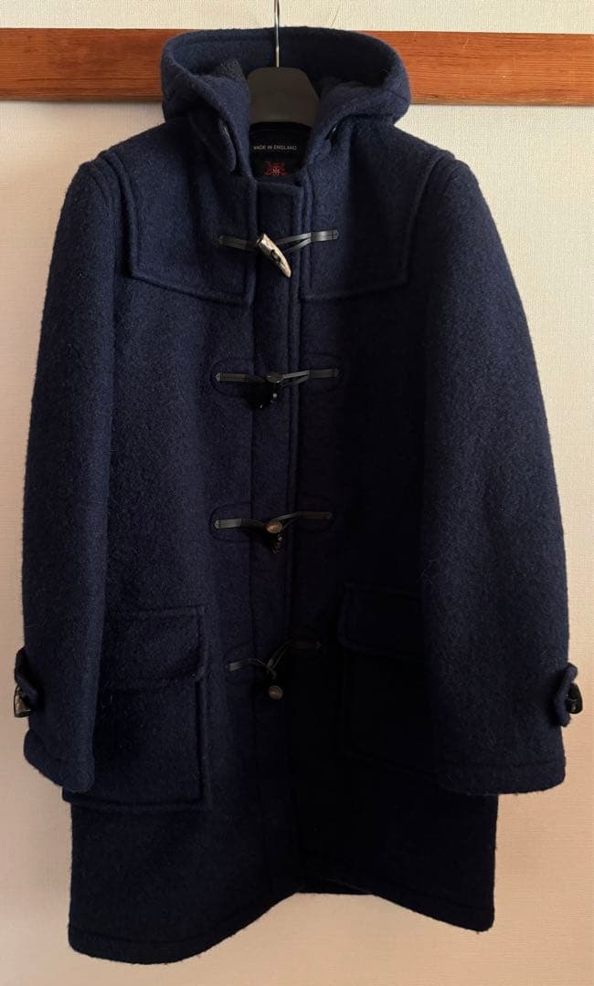 英国製ビームス×グローバーオール　縮絨ウールダッフルコート