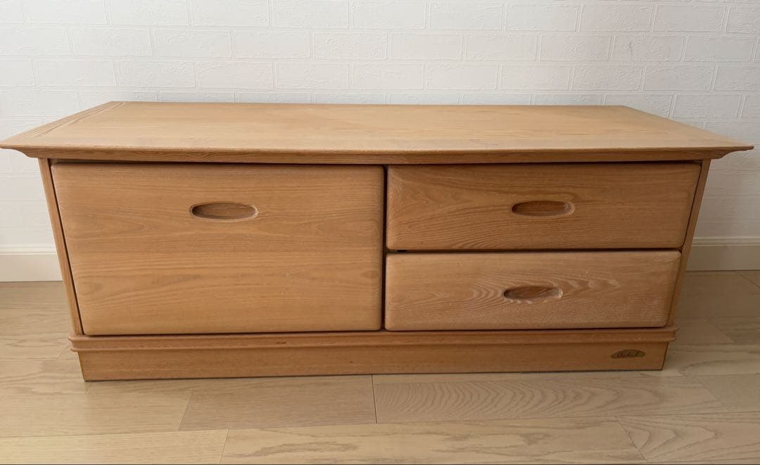 旭川家具 チェスト ローチェスト 木製 引き出し3つ