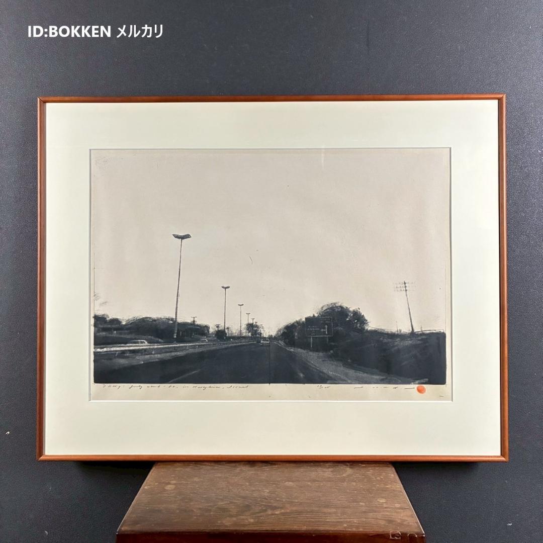 美品 野田哲也「Diary:July.22nd'80」木版+シルク サイン拇印入