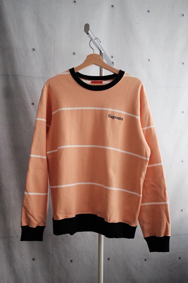 Supreme Striped Crewneck Mサイズ