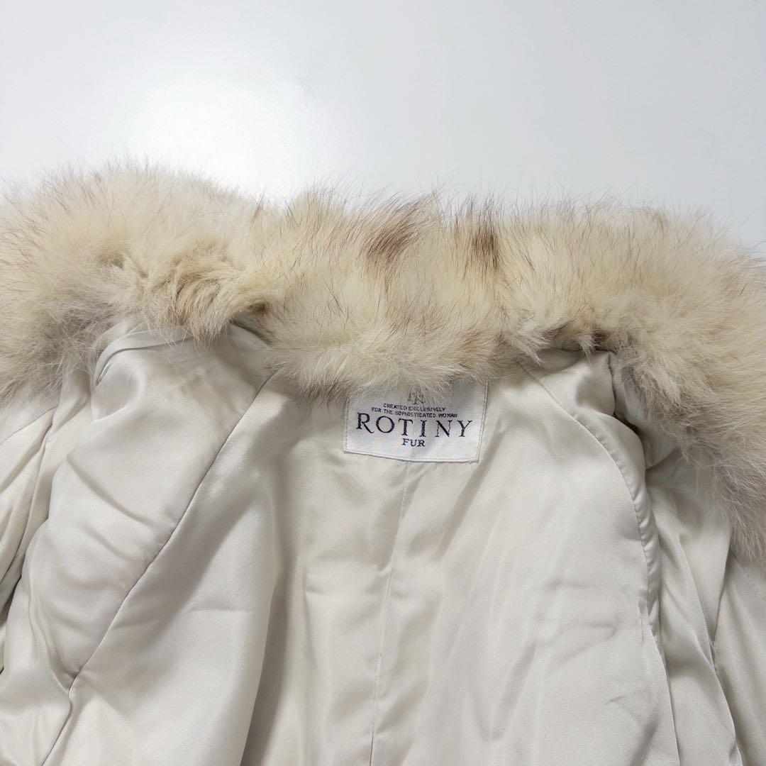 ふわふわ◎ブルーフォックス ファーコート 大きめサイズ　レディース　青狐　本毛皮