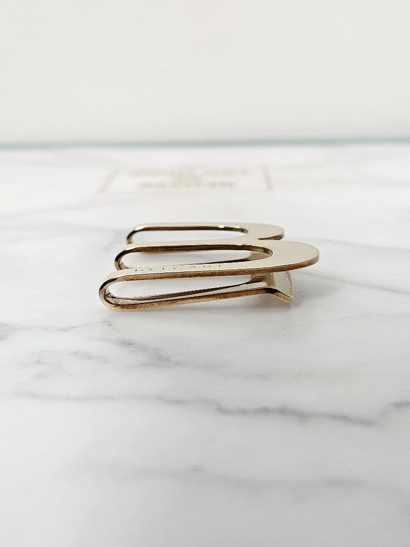 BVLGARI ブルガリ フォーマル タイバー ネクタイピン Bモチーフ