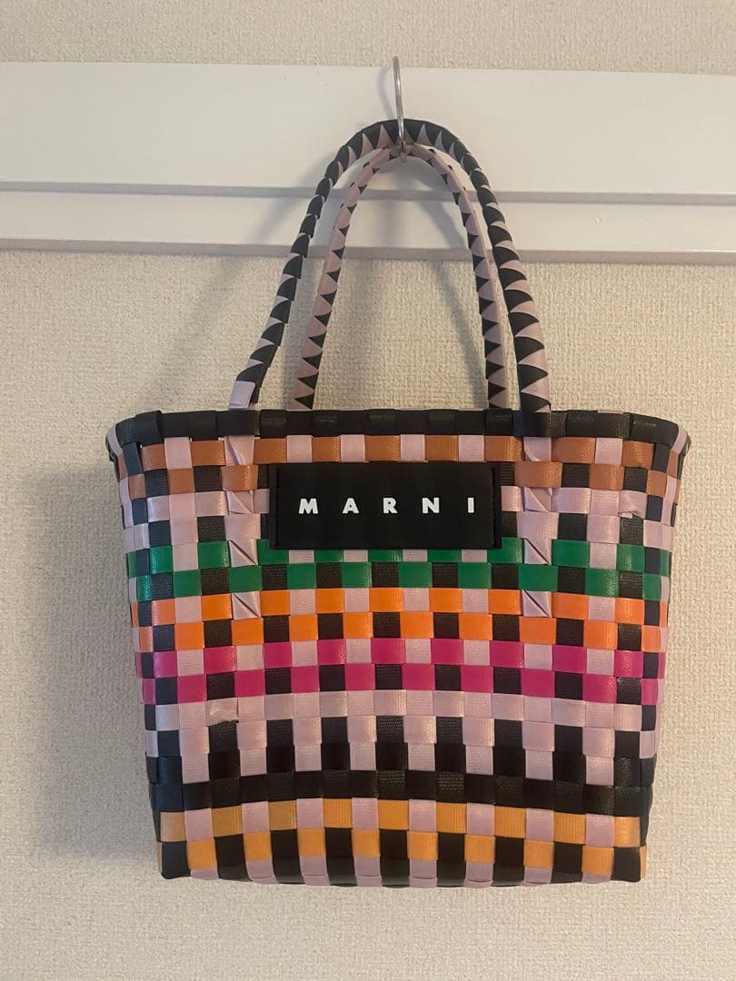 MARNI マルチカラー かごバッグ