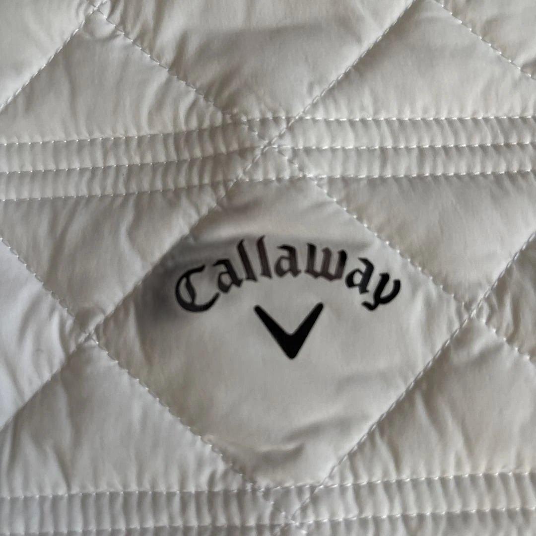 新品　キャロウェイ　中綿入りロングベスト　白　サイズLL 送料込み