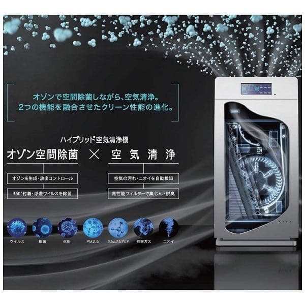 空気清浄機・イオン発生器 KiralaAir KAH-138(BB)