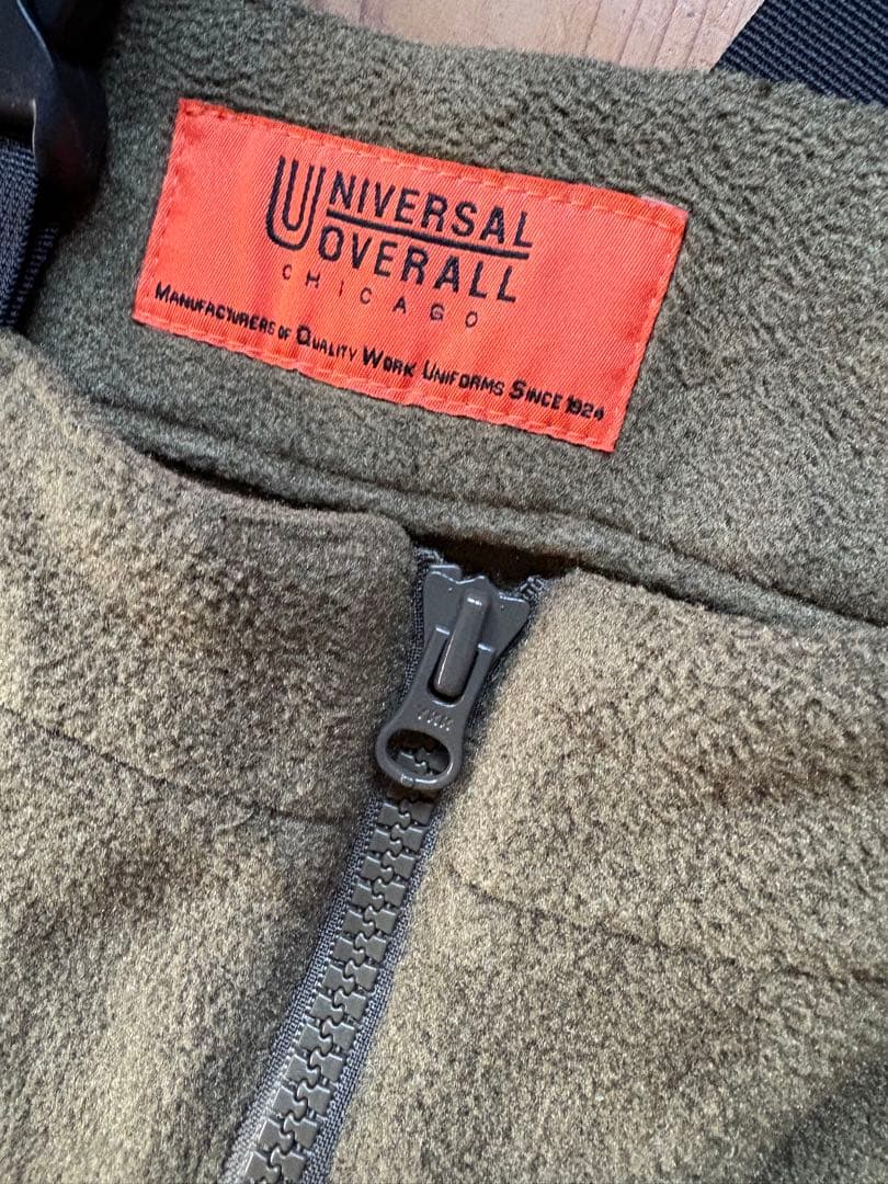 UNIVERSAL OVERALL フリースオーバーオール オリーブグリーン　M