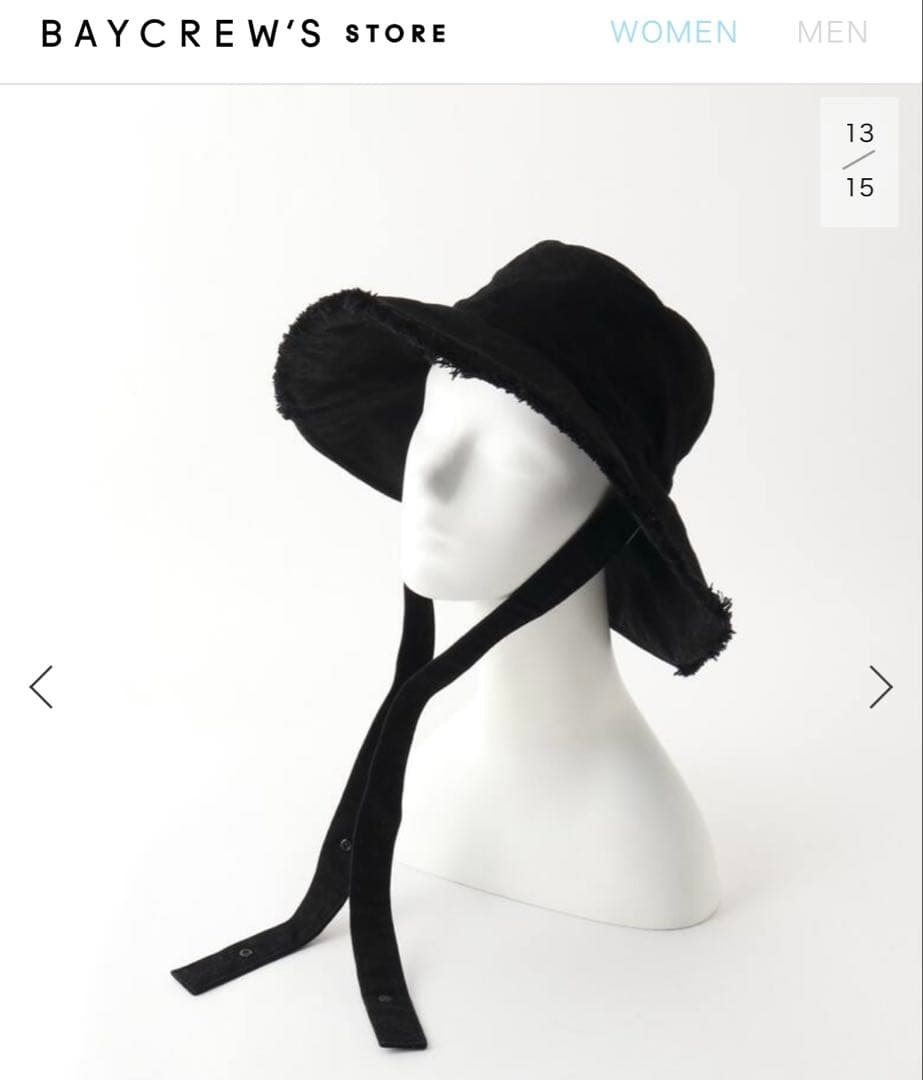 KIJIMA TAKAYUKI DENIM BUCKET ハット 黒