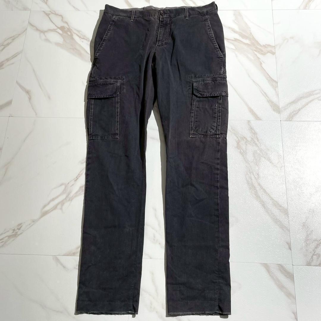 希少　BRUNELLO　ブルネロクチネリ　カーゴパンツ　チェック　グレー