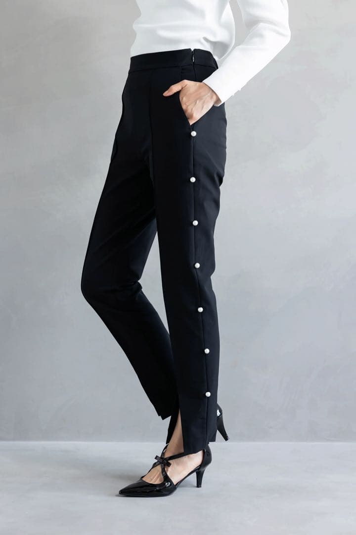 未使用 Ame no chi Hare ストレッチサイドパールパンツ S