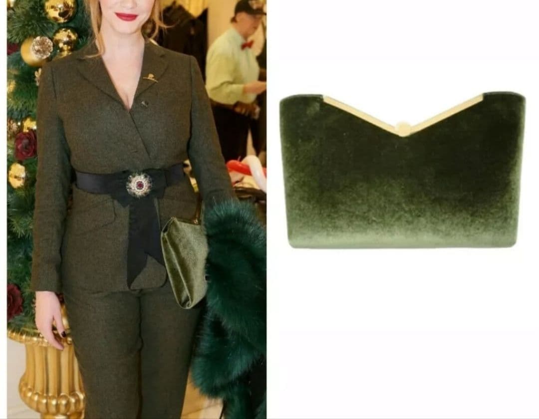 エンポリオアルマーニ ベルベット2way クラッチ　ショルダー