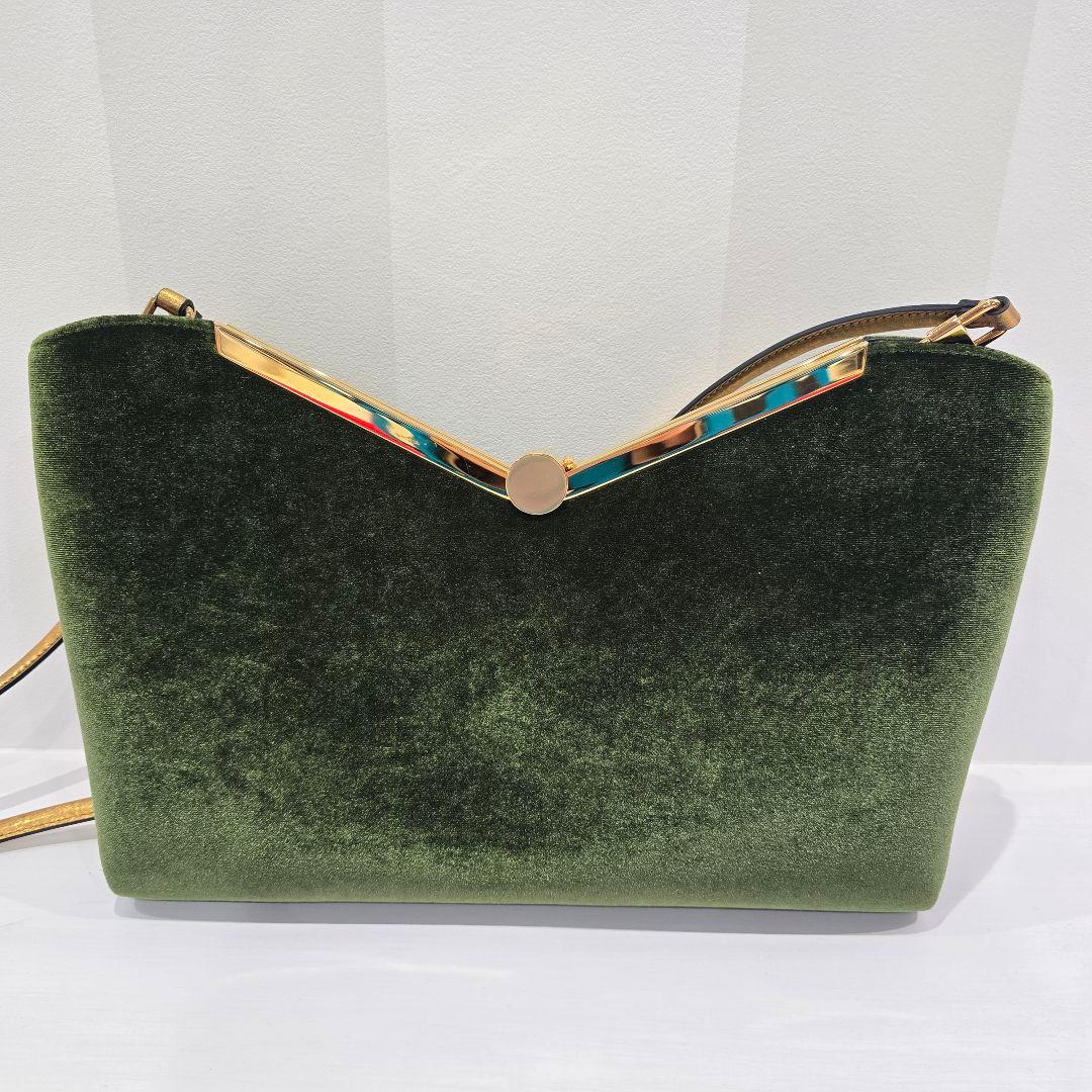 エンポリオアルマーニ ベルベット2way クラッチ　ショルダー