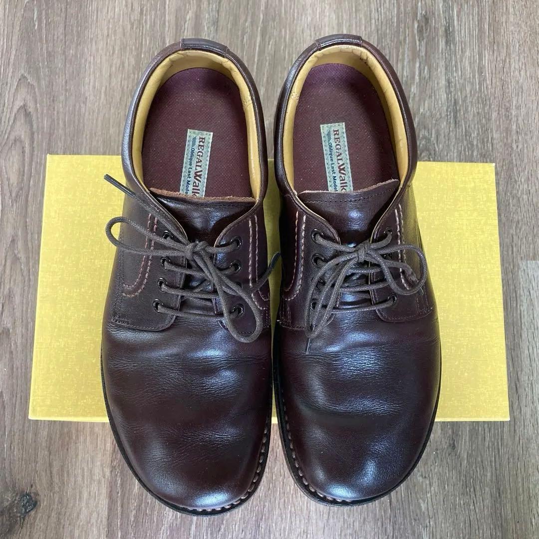 ヒロポン　リーガルウォーカー プレーントゥ ダークブラウン