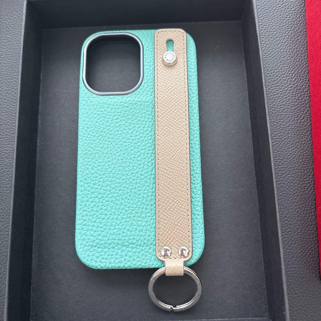 季節限定カラー】iPhone 16ハンドル付きバックカバーケースシュリンクレザー