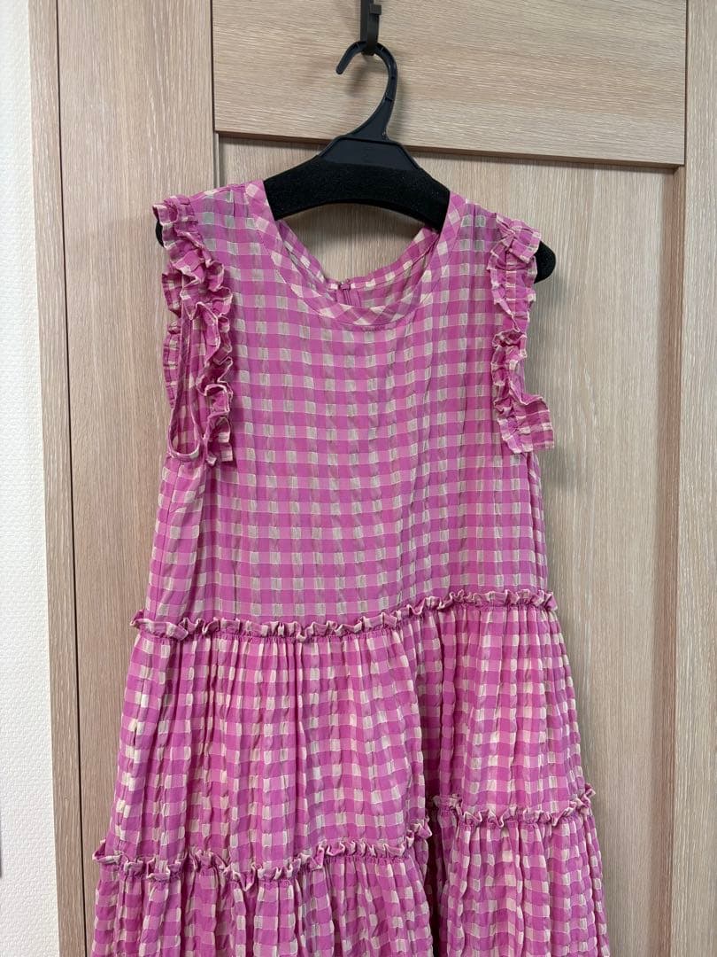 jane marple チェック柄ノースリーブワンピース