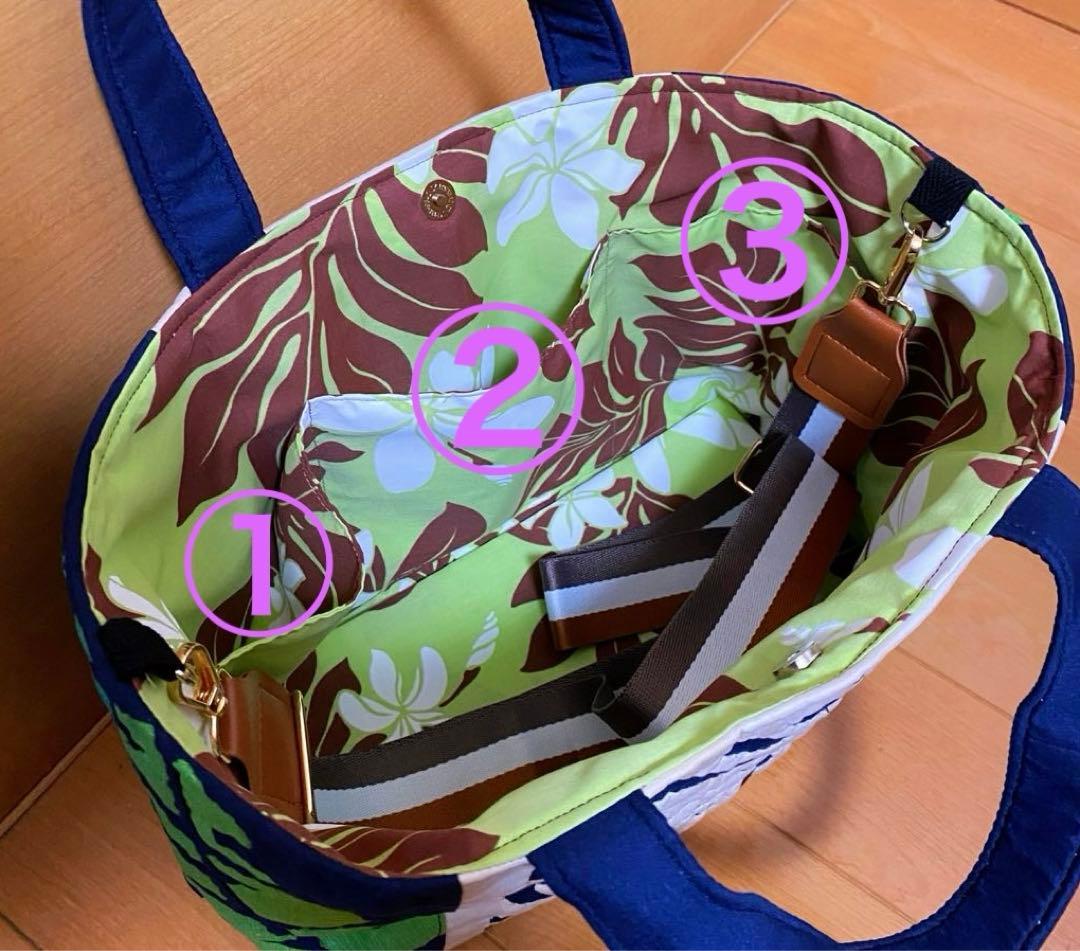 ハワイアンキルト2wayバッグ（ティキ）