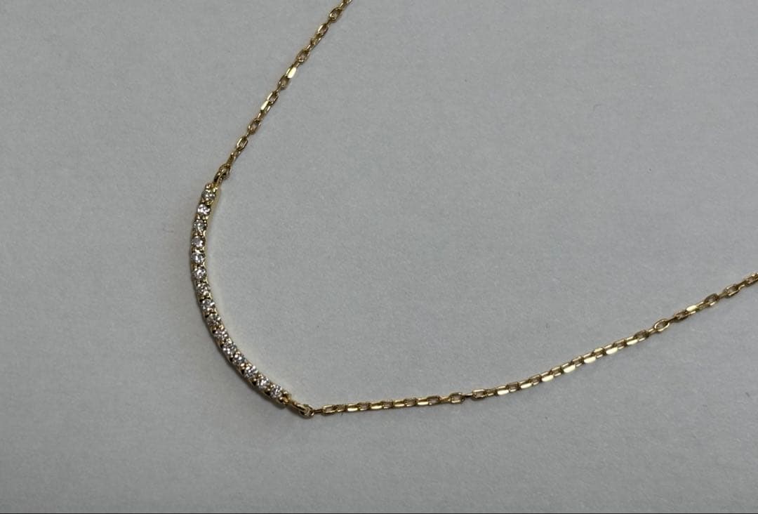 K18 パーティクル ネックレス イエローゴールド