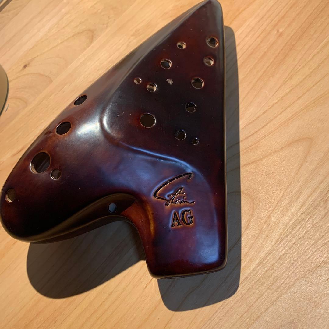 オカリナ　フォーカリンク　ダブルAG管　漆仕上げ