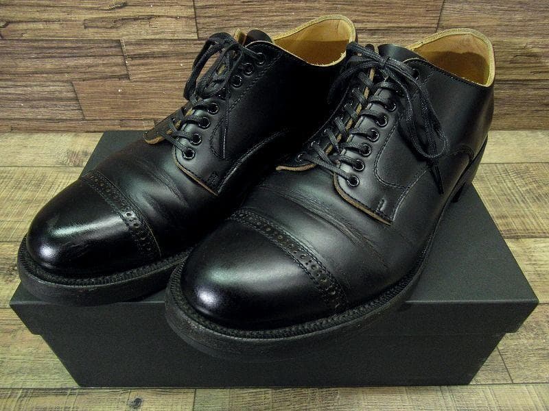 専用　ポータークラシック メイカーズ 別注 茶芯 ブローグ レザー シューズ