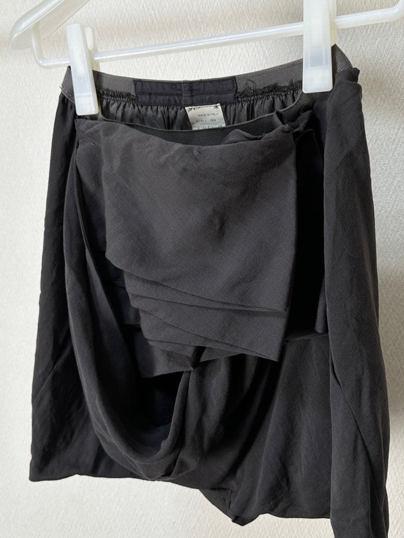 リックオウエンス 変形ウエストパーツ付き ショートパンツ